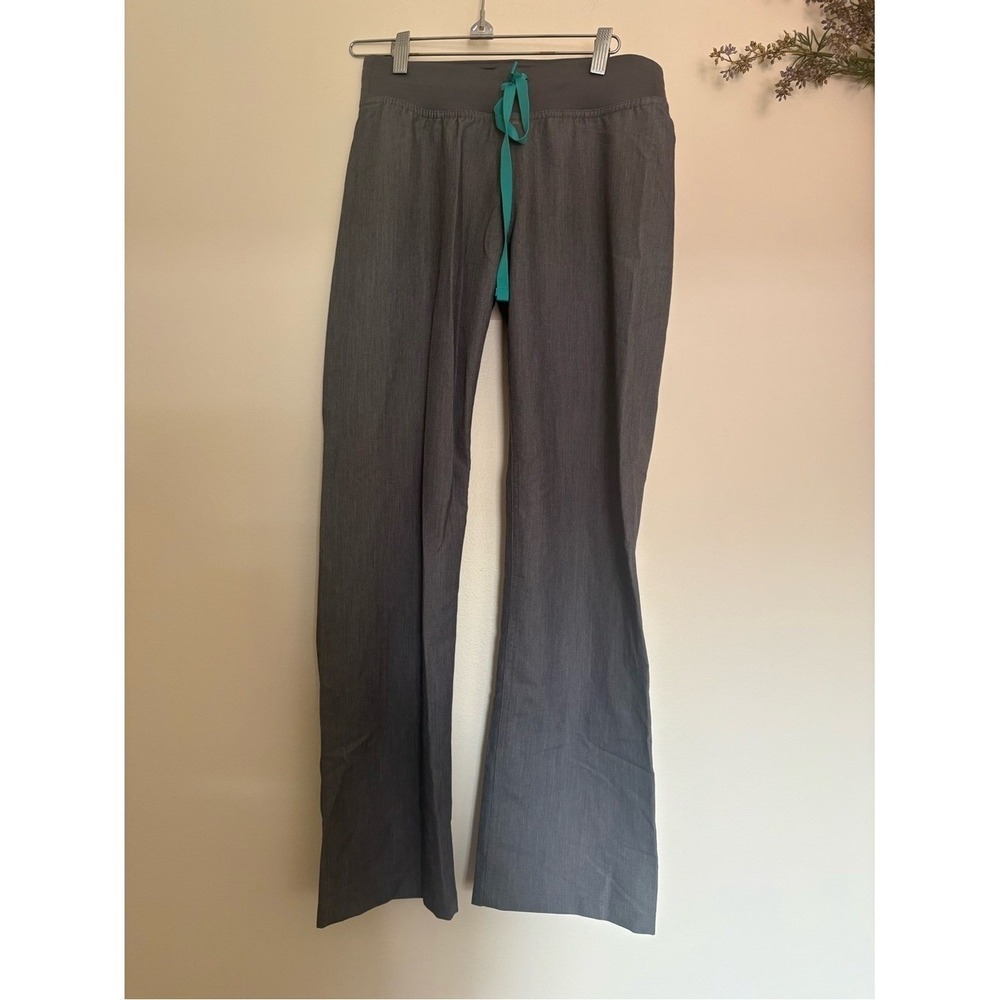 FIGS Livingston Scrub Pants XXS Petite Gray Straight Leg Stretch